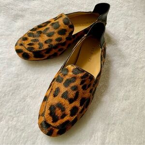 Talbots  Leopard Calf Hair Loafers